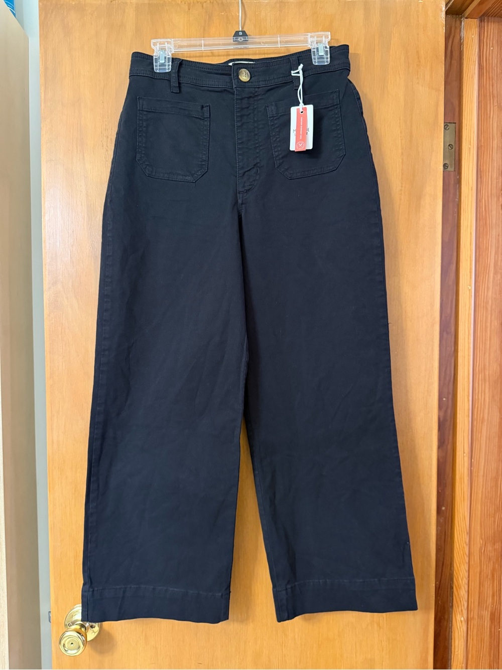 Marine Layer Black Wide-Leg Women's Pants
